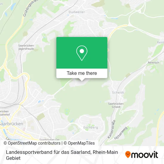 Карта Landessportverband für das Saarland