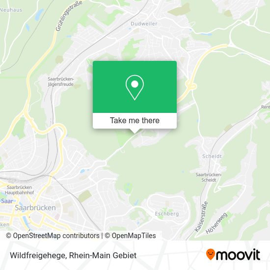 Карта Wildfreigehege