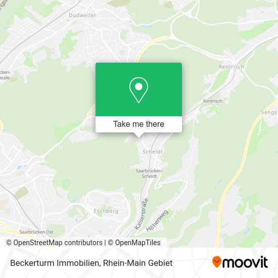 Карта Beckerturm Immobilien