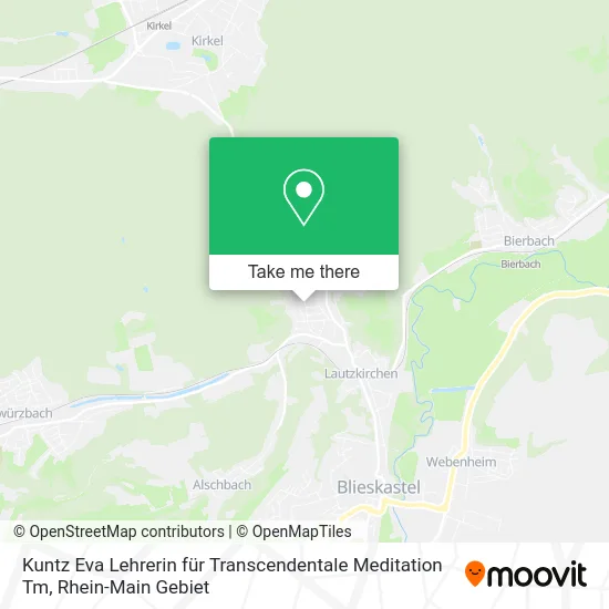 Карта Kuntz Eva Lehrerin für Transcendentale Meditation Tm