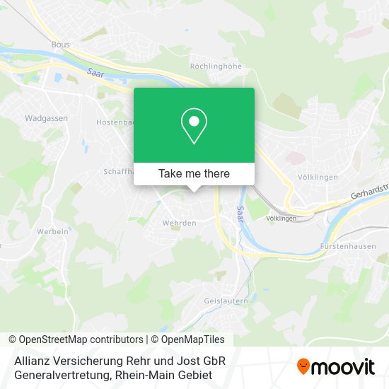 Карта Allianz Versicherung Rehr und Jost GbR Generalvertretung