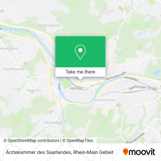 Карта Ärztekammer des Saarlandes