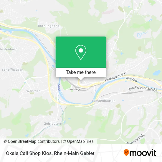 Карта Okals Call Shop Kios