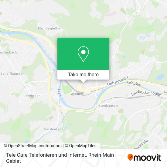 Карта Tele Cafe Telefonieren und Internet