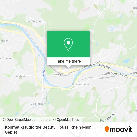 Карта Kosmetikstudio the Beauty House