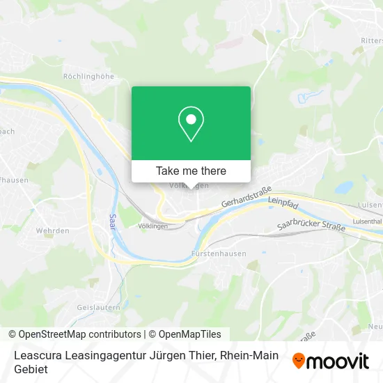 Карта Leascura Leasingagentur Jürgen Thier