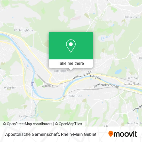 Карта Apostolische Gemeinschaft