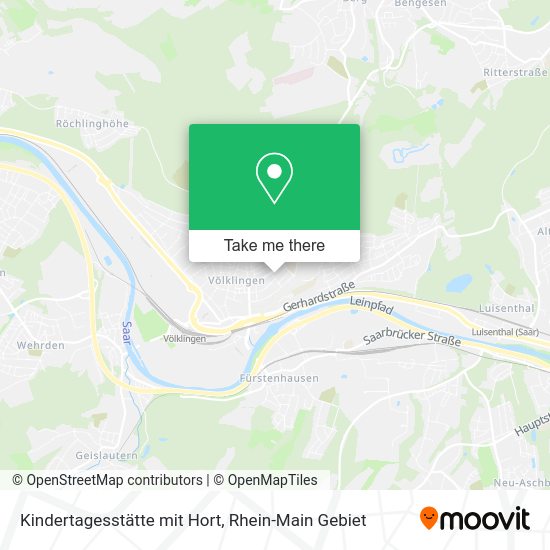 Карта Kindertagesstätte mit Hort