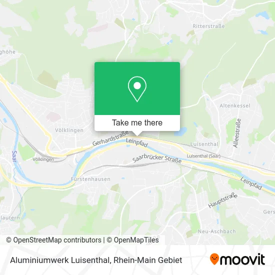 Карта Aluminiumwerk Luisenthal