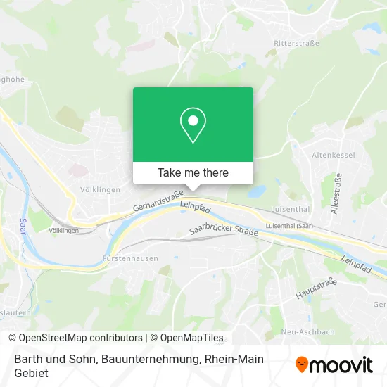 Карта Barth und Sohn, Bauunternehmung