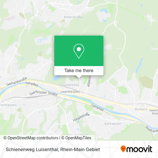 Карта Schienenweg Luisenthal