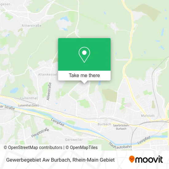 Карта Gewerbegebiet Aw Burbach