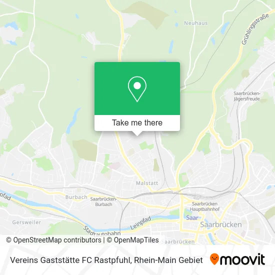 Карта Vereins Gaststätte FC Rastpfuhl