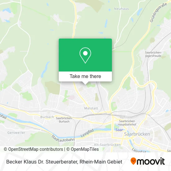 Карта Becker Klaus Dr. Steuerberater
