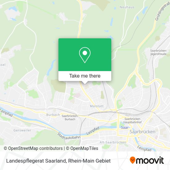 Карта Landespflegerat Saarland