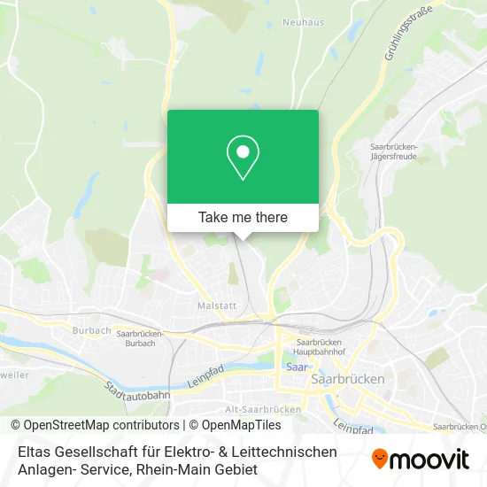 Карта Eltas Gesellschaft für Elektro- & Leittechnischen Anlagen- Service