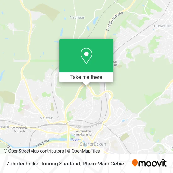 Карта Zahntechniker-Innung Saarland