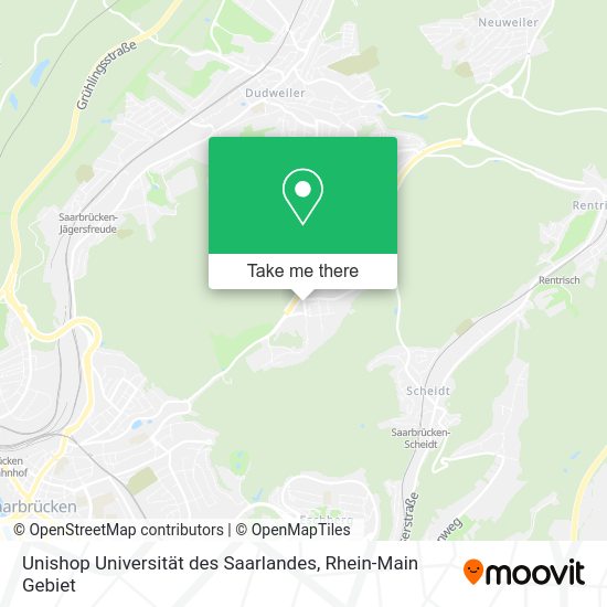 Карта Unishop Universität des Saarlandes
