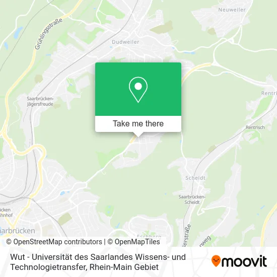 Карта Wut - Universität des Saarlandes Wissens- und Technologietransfer