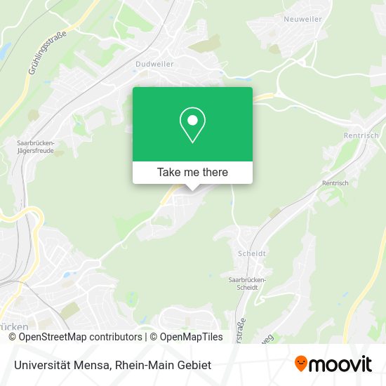 Карта Universität Mensa