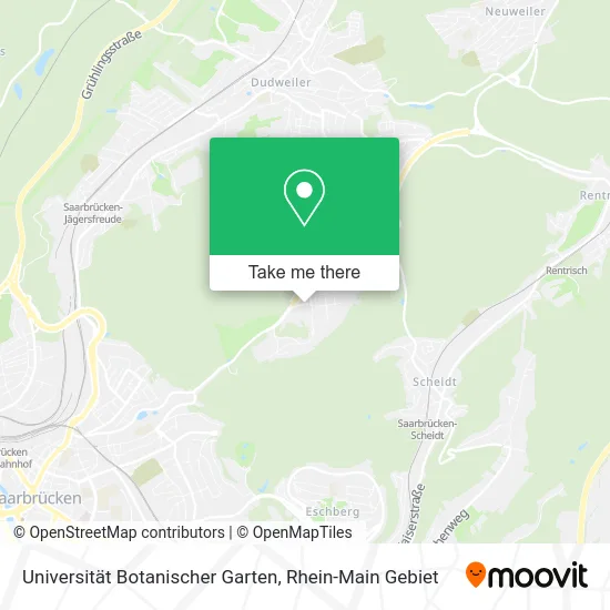 Карта Universität Botanischer Garten