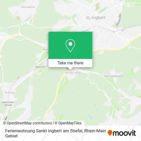 Карта Ferienwohnung Sankt Ingbert am Stiefel