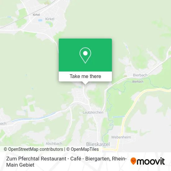 Карта Zum Pferchtal Restaurant - Café - Biergarten