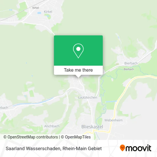 Карта Saarland Wasserschaden