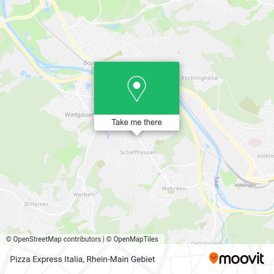 Карта Pizza Express Italia