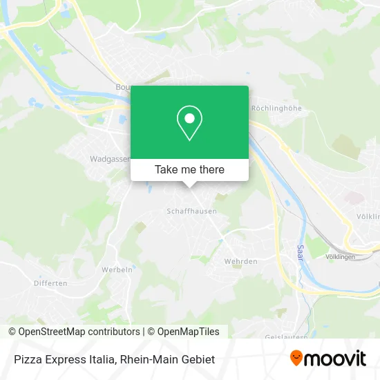 Карта Pizza Express Italia