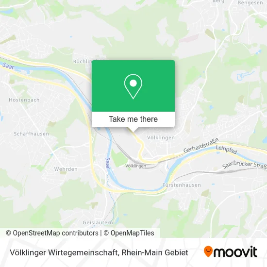 Карта Völklinger Wirtegemeinschaft