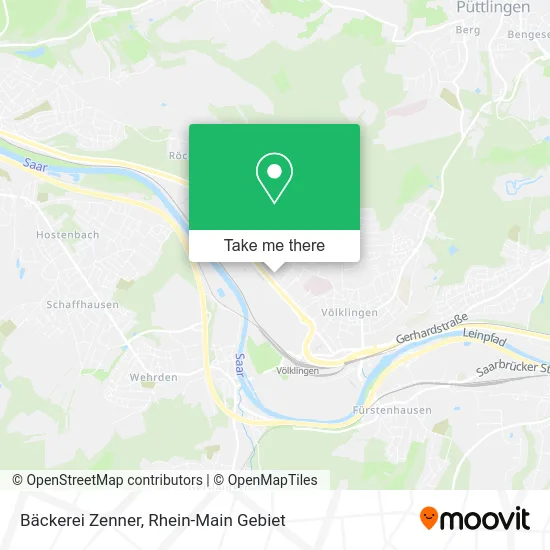 Карта Bäckerei Zenner