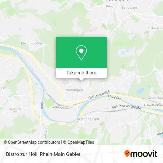 Карта Bistro zur Höll