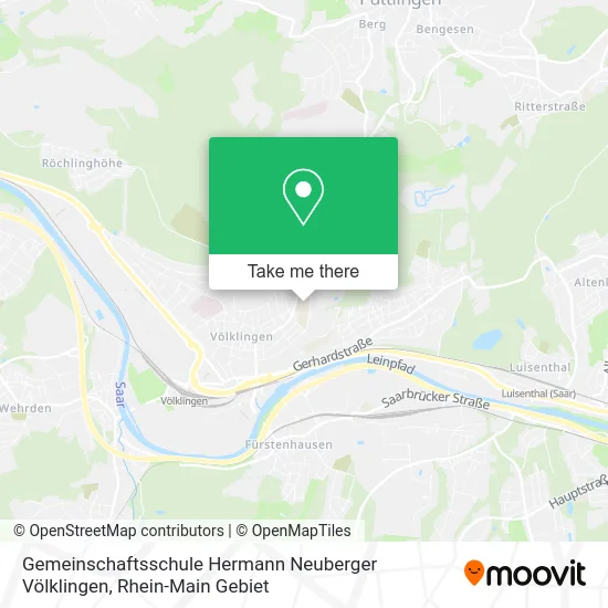 Карта Gemeinschaftsschule Hermann Neuberger Völklingen