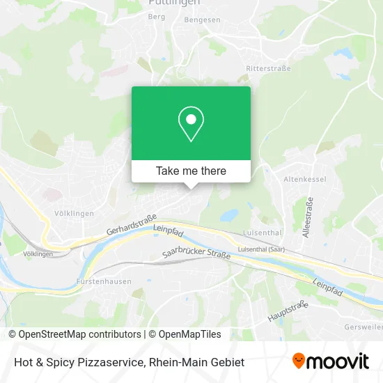 Карта Hot & Spicy Pizzaservice