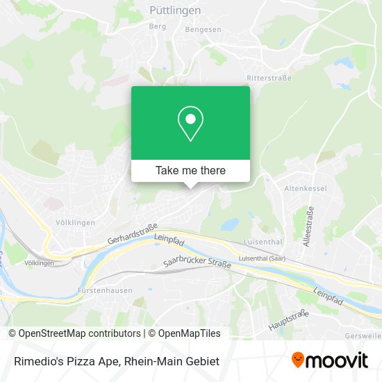 Карта Rimedio's Pizza Ape