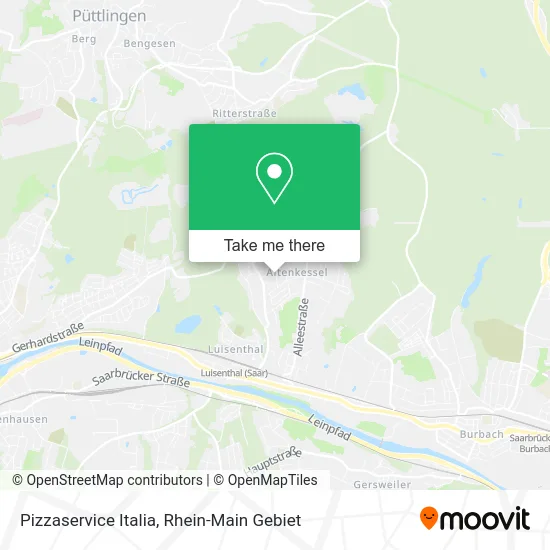 Карта Pizzaservice Italia