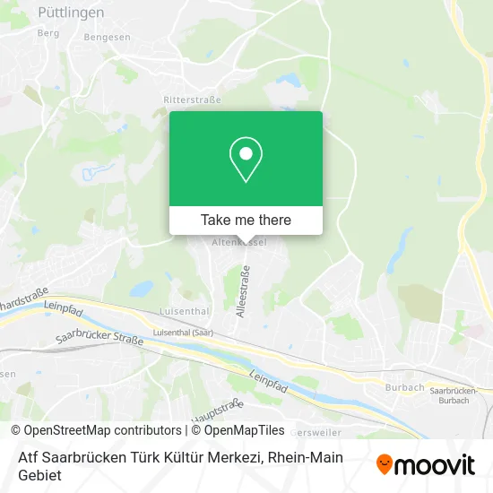 Карта Atf Saarbrücken Türk Kültür Merkezi
