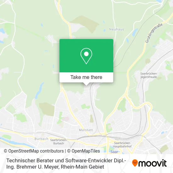 Карта Technischer Berater und Software-Entwickler Dipl.-Ing. Brehmer U. Meyer