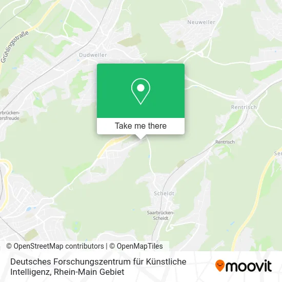 Deutsches Forschungszentrum für Künstliche Intelligenz map