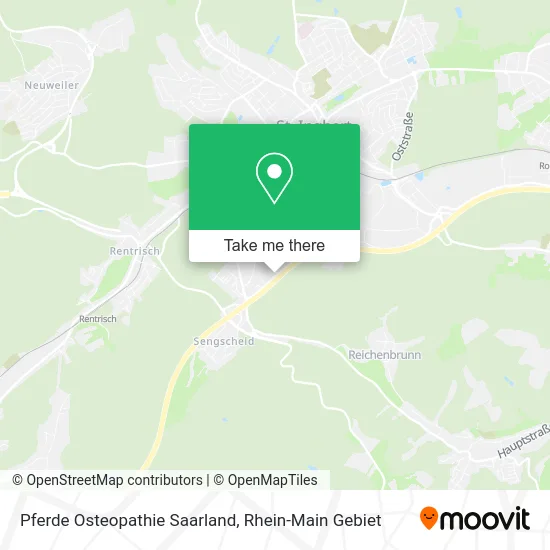 Карта Pferde Osteopathie Saarland