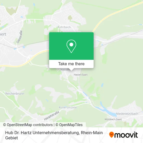 Карта Hub Dr. Hartz Unternehmensberatung