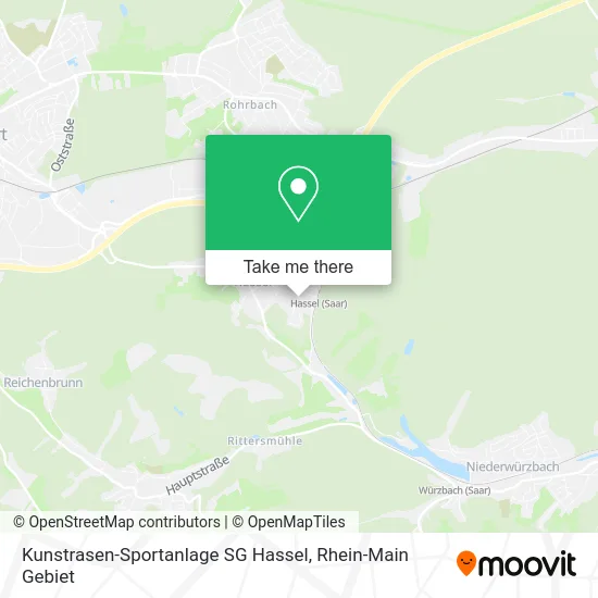 Карта Kunstrasen-Sportanlage SG Hassel