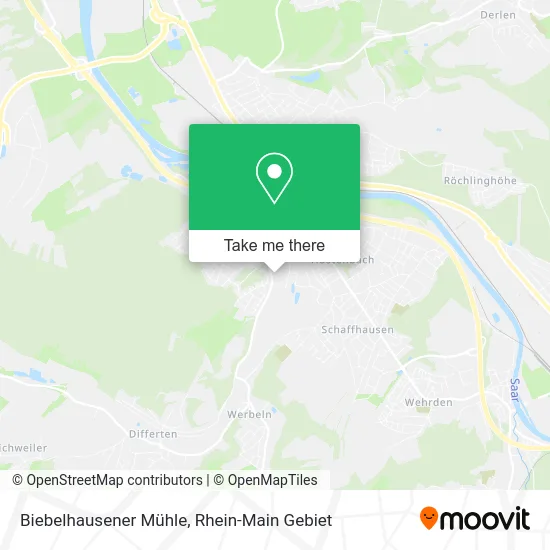 Карта Biebelhausener Mühle
