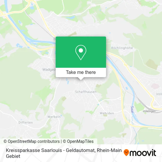 Карта Kreissparkasse Saarlouis - Geldautomat