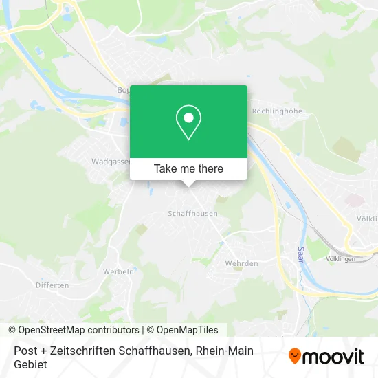 Карта Post + Zeitschriften Schaffhausen