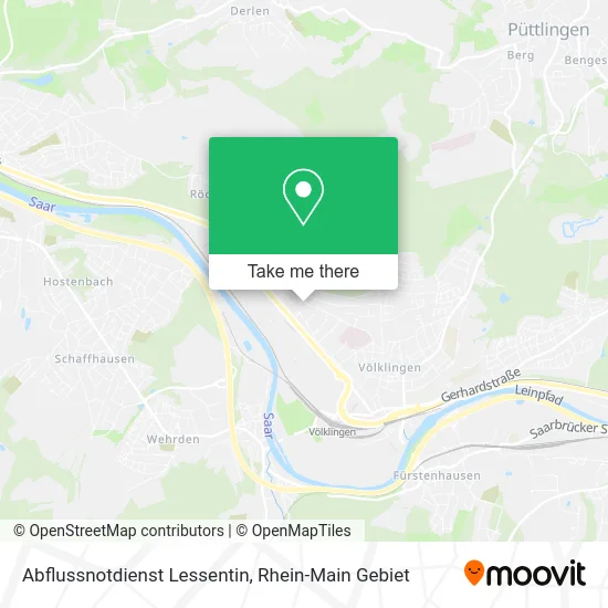 Карта Abflussnotdienst Lessentin