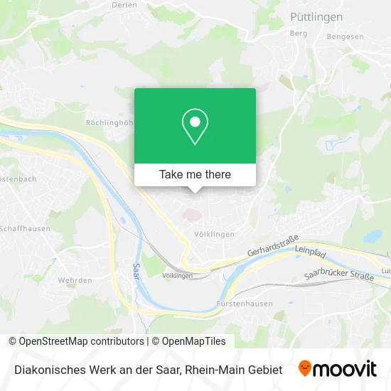Карта Diakonisches Werk an der Saar