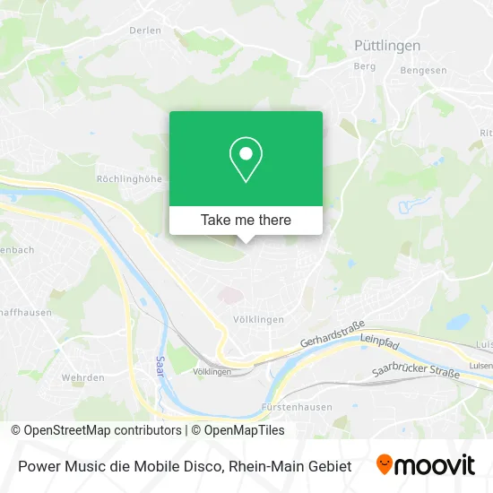 Карта Power Music die Mobile Disco