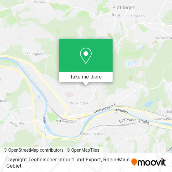 Карта Daynight Technischer Import und Export